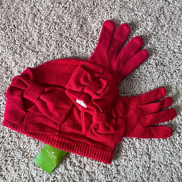 kate spade Accessories Nwt Kate Spade Hat And Gloves Set Poshmark